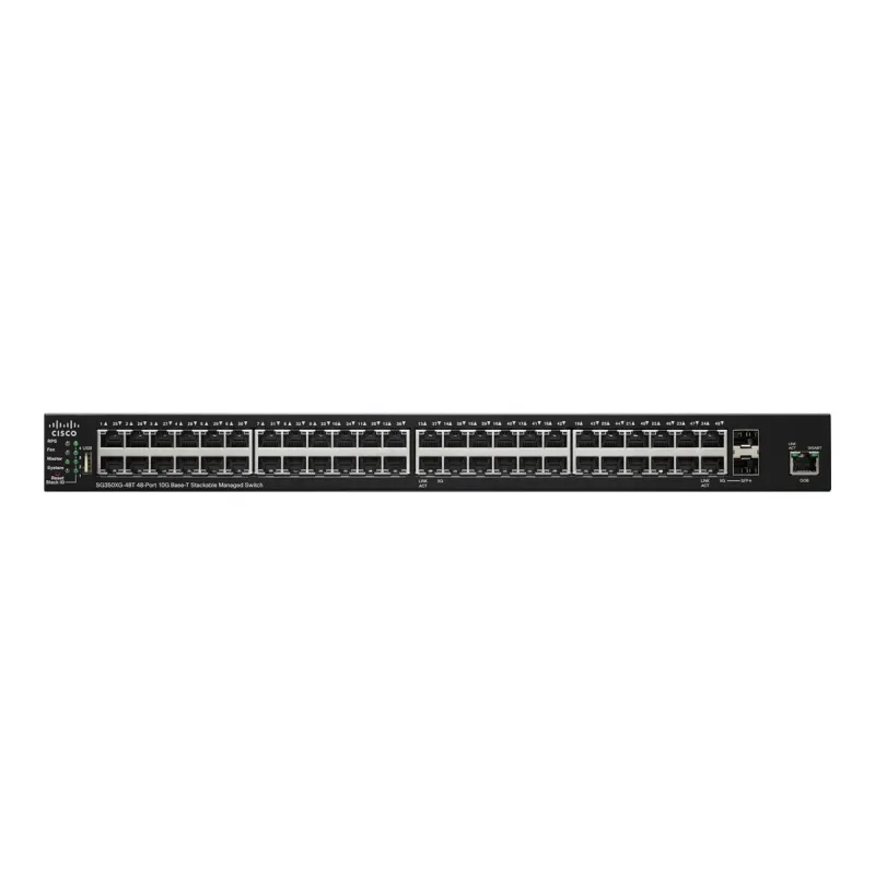 Cisco SG350XG-48T Switch 46x 10Gigabit Ethernet, 2x 10G Combo(RJ45/SFP+), Stackable