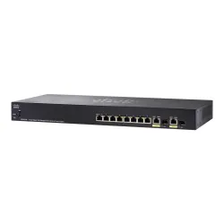 Cisco SG355-10P Anahtarı, 10x 1000Mb/s PoE, 62W, 2x Combo (RJ45/SFP)