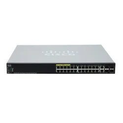 Cisco SG550X-24MP Switch PoE 24x Gigabit RJ45 PoE, 2x 10G Combo(RJ45/SFP+), 2x SFP+, 382W PoE, Stackovatelný