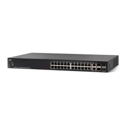 Cisco SG550X-24P Switch PoE 24x Gigabit RJ45 PoE, 2x 10G Combo(RJ45/SFP+), 2x SFP+, 195W PoE, Stackovatelný