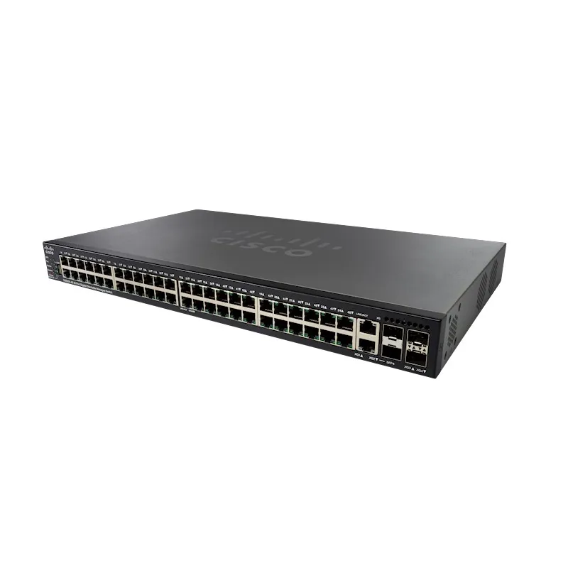 Cisco SG550X-48P Schalter 48x Gigabit RJ45 PoE, 2x 10G Combo(RJ45/SFP+), 2x SFP+, 382W PoE, stapelbar