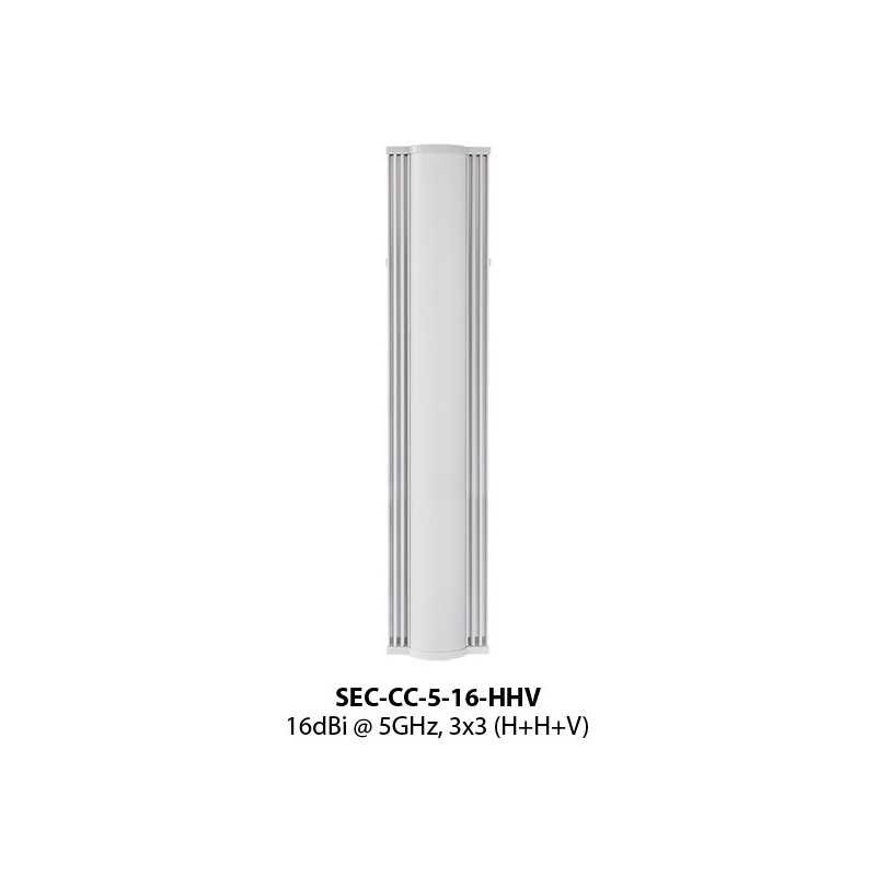 RF Elements SEC-CC-5-16-HHV | Antena do setor | MIMO, 5GHz, 16dBi, 3x RP-SMA