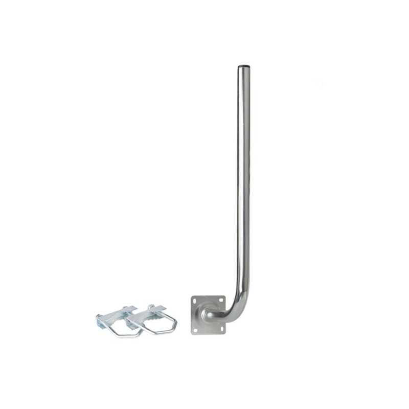 Балконный кронштейн Extralink L250x750, 250x750mm, с хомутами M8, сталь, оцинкованная