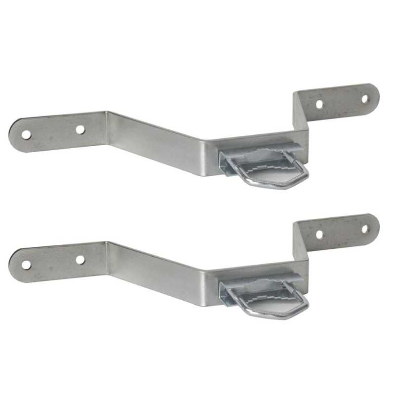 Extralink K150 | Soporte de mastil | 150mm, con cibantes M8, Acero galvanizado