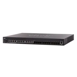 Cisco SX550X-24FT Schalter 12x 10Gigabit RJ45, 12x 10Gigabit SFP+, stapelbar