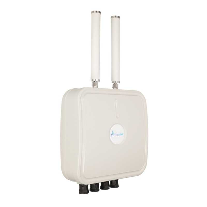 Extralink ELTEBOX Outdoor | Antena | LTE + WiFi 2,4 GHz, 4x RJ45, 2x antena omnidirecional - Imagem 2