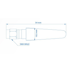 LTE-антенна Teltonika 003R-00281, 5dBi, SMA-Male - Изображение 2