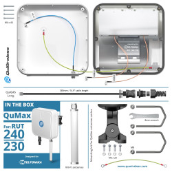 LTE + Wi-Fi антенна QuWireless QuMax A240M для Teltonika RUT241/RUT240/200/230 - Изображение 7