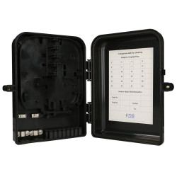 Extralink Eliza V2 | Morsettiera fibra ottica | 16 saldature, nero, mid-span - Immagine 4
