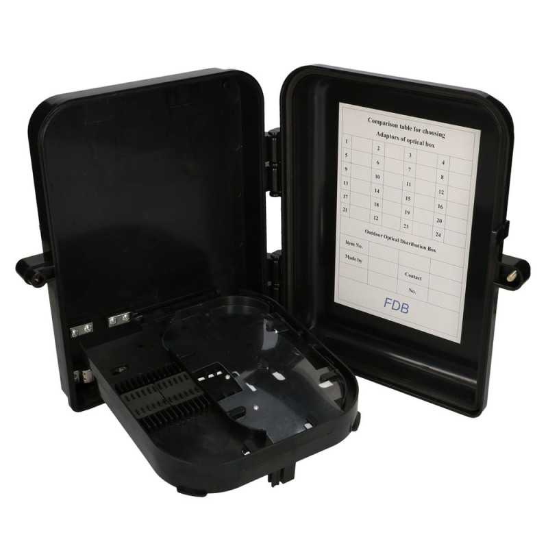 Extralink Eliza V2 | Fiber optic terminal box | 16 core, black, mid-span - Image 5