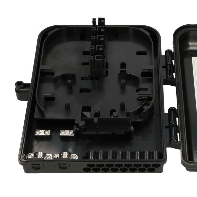 Extralink Eliza V2 | Morsettiera fibra ottica | 16 saldature, nero, mid-span - Immagine 7