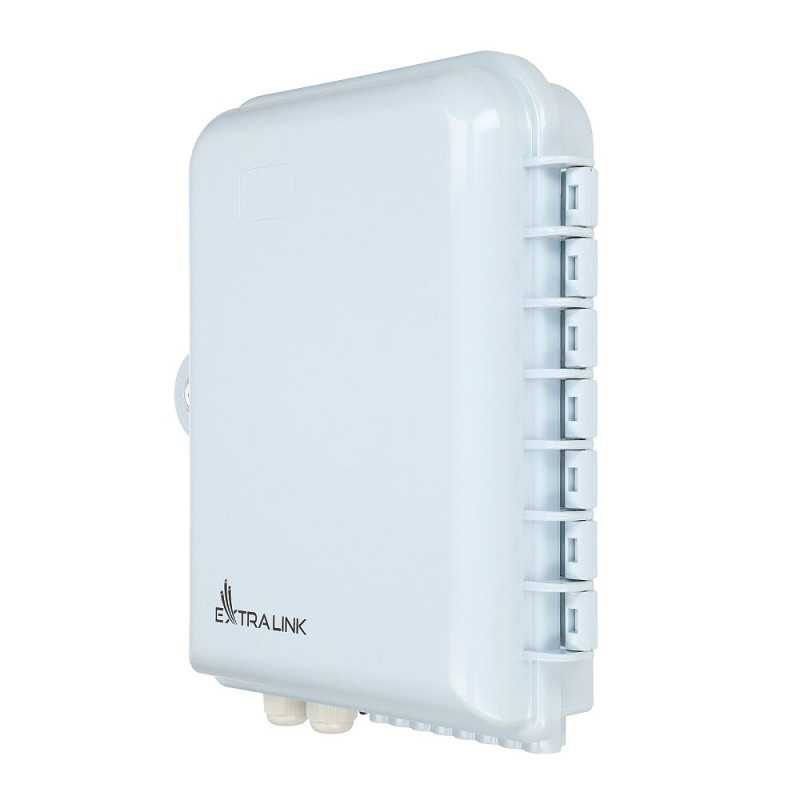 Extralink Emma | Caja de fibra óptica | 16 core, blanco - Imagen 6