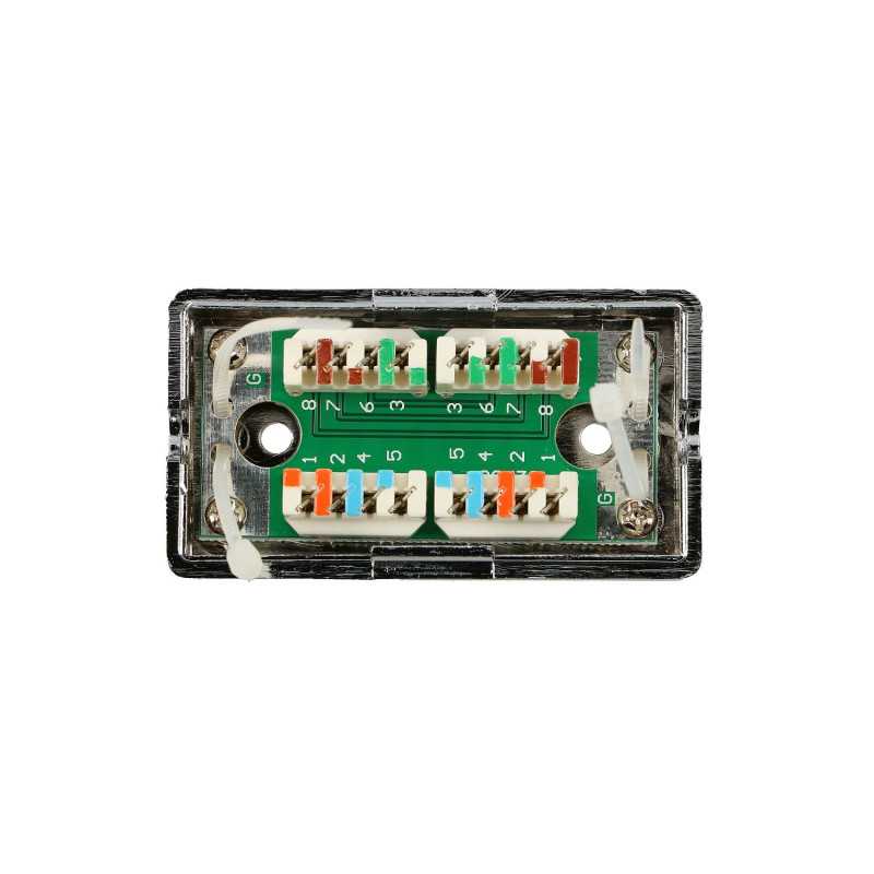 Соединительная коробка Extralink CAT5E STP, бочка, соединитель, серебро - Изображение 3