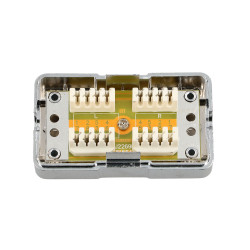 Коробка соединительная Extralink CAT6 STP, муфта, серебристая - Изображение 4