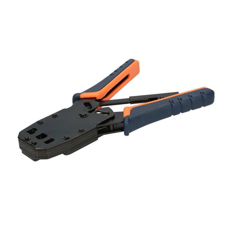 RJ45 обжимной инструмент Extralink 4P+6P+8P с замком - Изображение 4