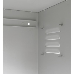 Mantar SM-80/55/45 Rack 19 "12U | Armário hermético | 450 mm de profundidade - Imagem 3