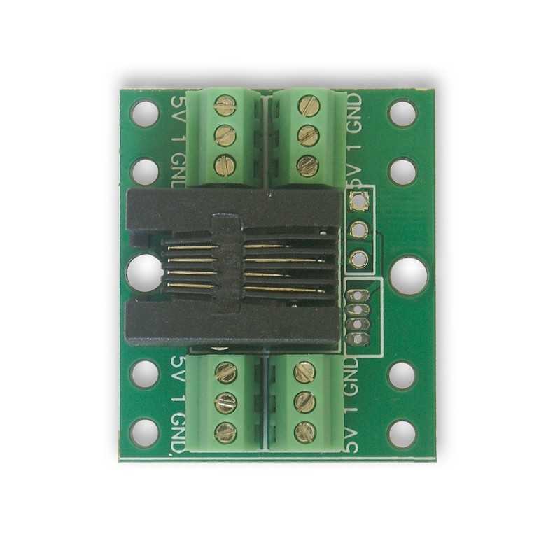 Tinycontrol spliter RJ12 | pro senzor DS18B20 | šroubový, pro ovladač LAN - Obrázek 2