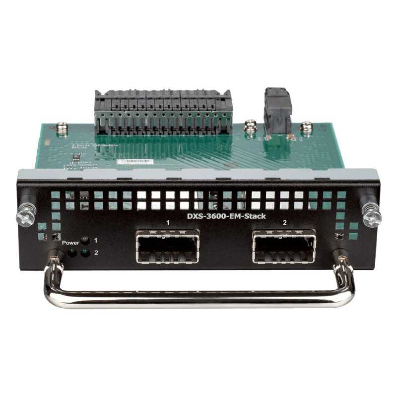Módulo de empilhamento D-LINK DXS-3600-EM-STACK, 2 portas, 120Gbps, para DXS-3600-32S
