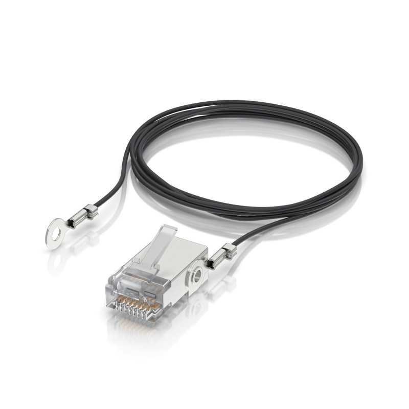 Ubiquiti UISP-Connector-GND | Conector macho RJ45 | con blindaje y cable de tierra - Imagen 2