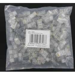 Conectores RJ45 4WORLD, UTP, Cat 5E, 100 Unidades