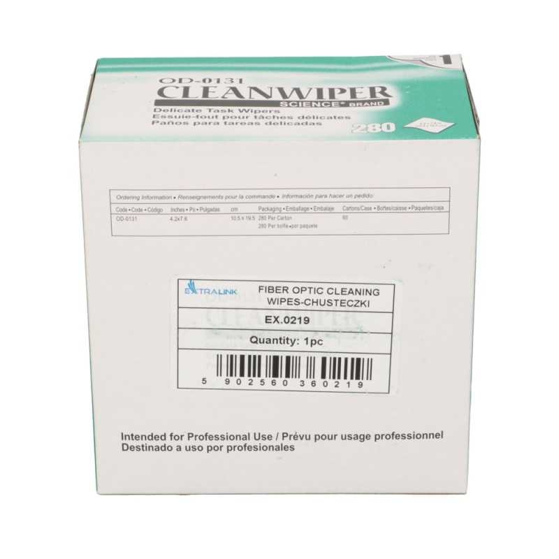 Extralink | Cleaning wipes | for fiber optic cleaning, 280pcs - Image 2