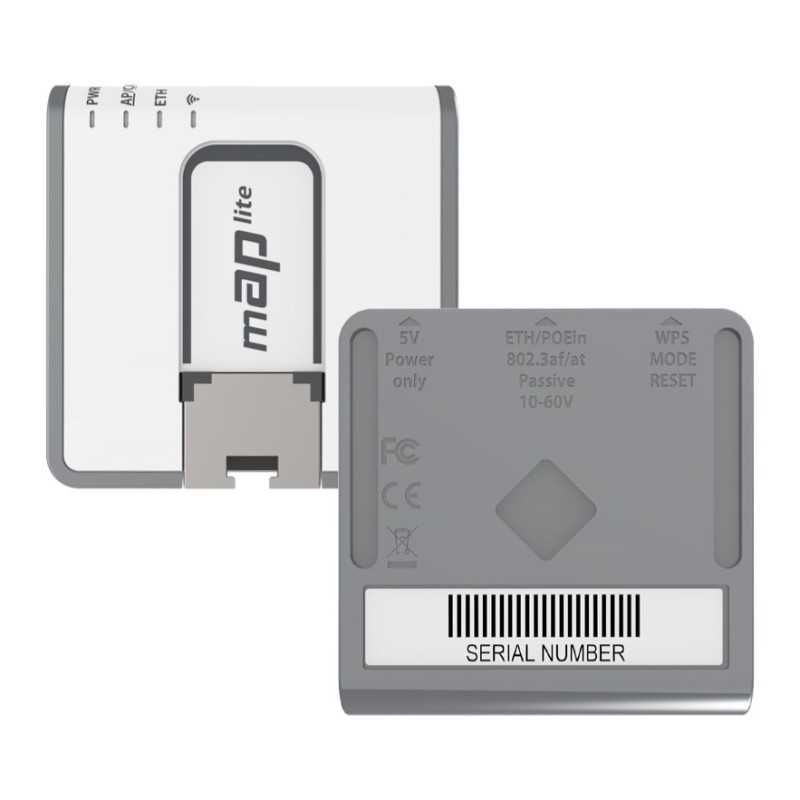 MikroTik mAP lite Erişim Noktası, RBmAPL-2nD, 2x2 MIMO, 2.4GHz, 1x RJ45 100Mb/s - Görsel 3