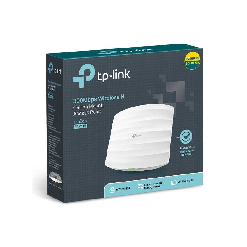 TP-Link EAP115 | Punkt dostępowy | N300, 1x RJ45 100Mb/s, Sufitowy - Zdjęcie 3