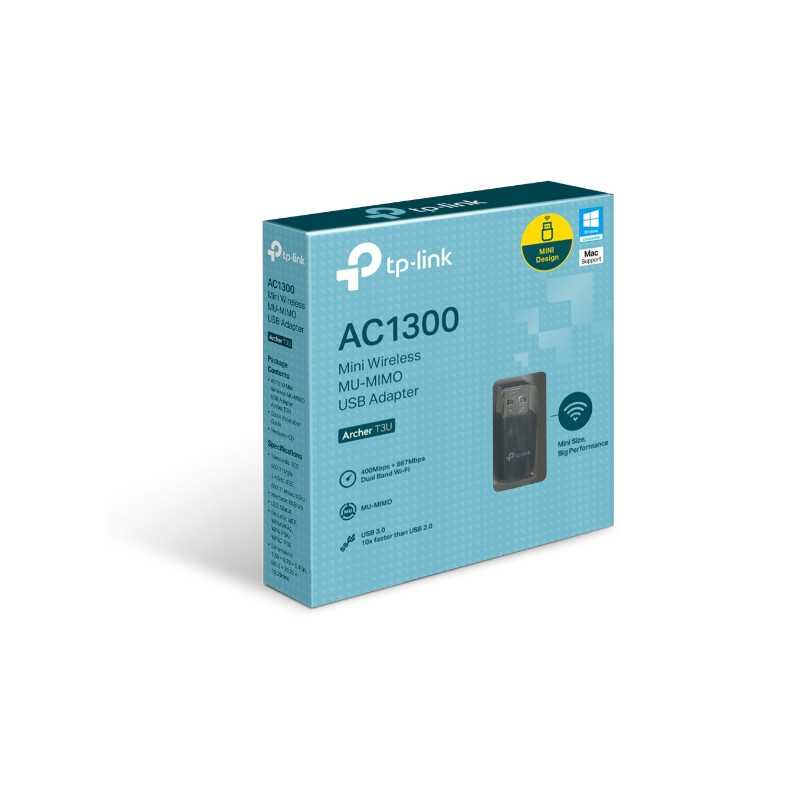 TP-Link Archer T3U Mini | Adaptador WiFi USB | MU-MIMO AC1300 2,4GHz, 5GHz - Imagem 3