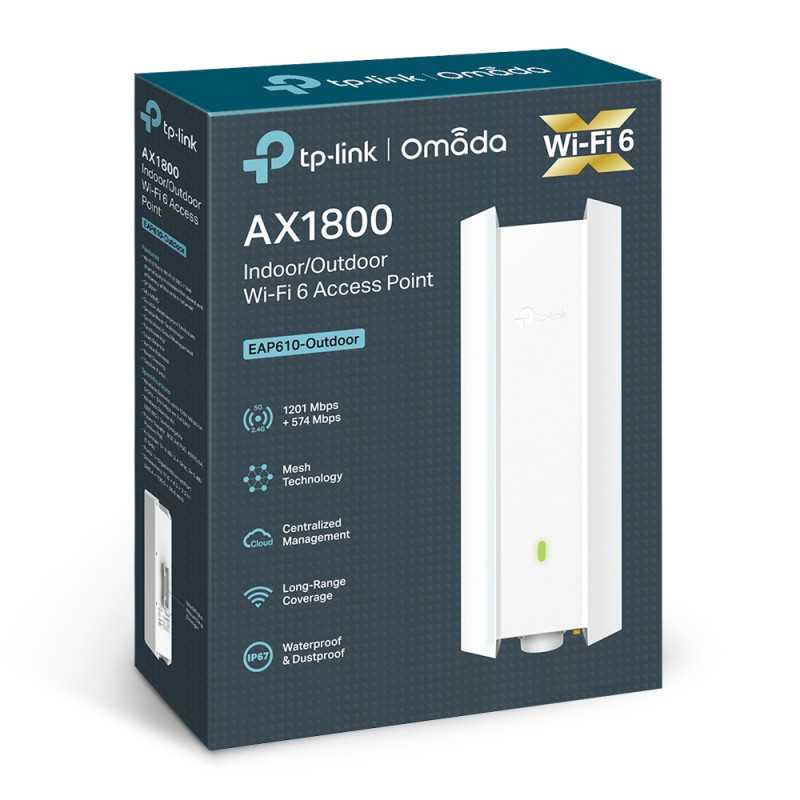TP-Link EAP610-Outdoor | Access Point | MU-MIMO, AX1800, Dualband, 1x RJ45 1000Mb/s, IP67 - Bild 4