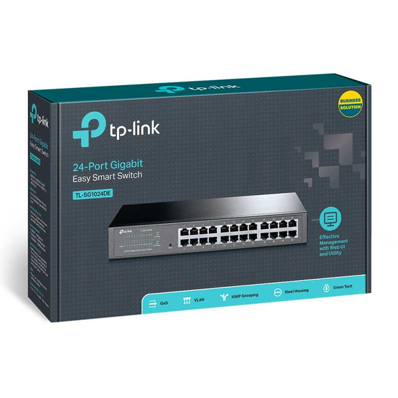 TP-Link TL-SG1024DE | Switch | 24x RJ45 1000Mb/s, Rack/Desktop, Zarządzalny - Zdjęcie 4