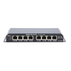 Extralink KRATOS | PoE Switch | 7x Gigabit PoE, 1x Uplink RJ45, Power Supply 24V 2.5A, 60W - Immagine 2