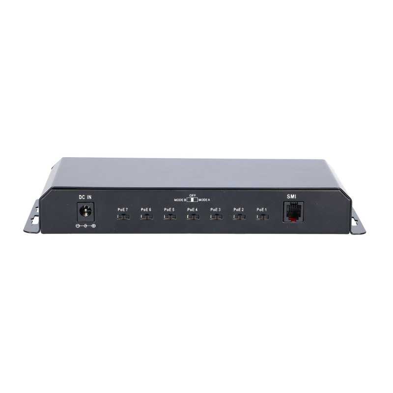 Extralink KRATOS | Switch PoE | 7x Gigabit PoE, 1x Uplink RJ45, Zasilacz 24V 2.5A, Moc 60W - Zdjęcie 3