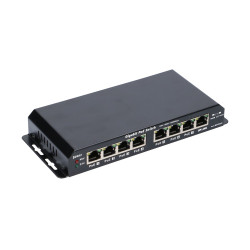 Extralink KRATOS | PoE Switch | 7x Gigabit PoE, 1x Uplink RJ45, fonte de alimentacao 24V 2.5A, 60W - Imagem 5