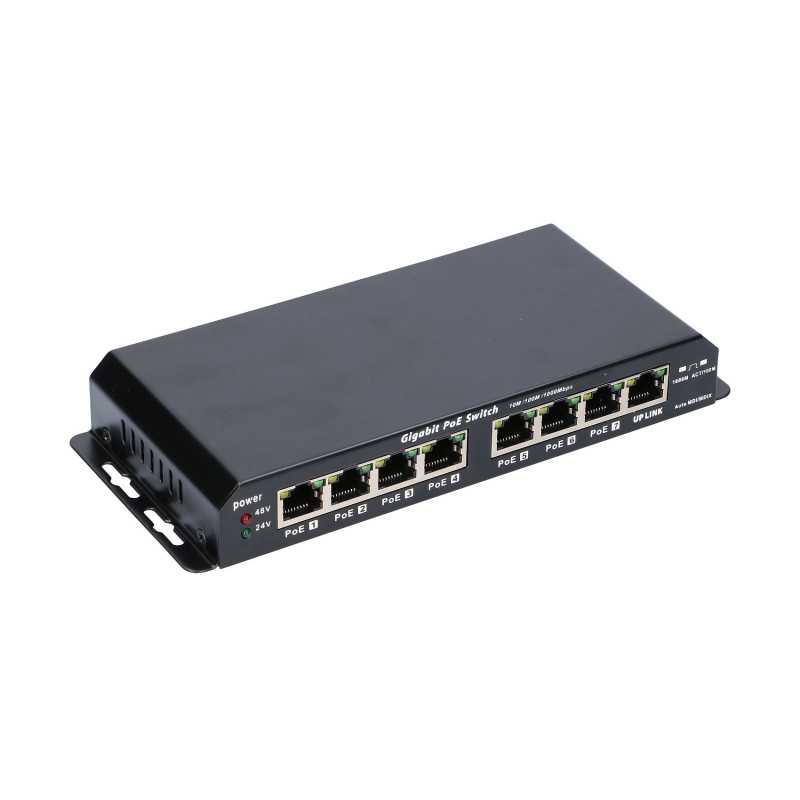 Extralink-KRATOS | PoE-Schalter | 7x Gigabit PoE, 1x Uplink RJ45, Stromversorgung 24V 2,5A, 60W - Bild 5