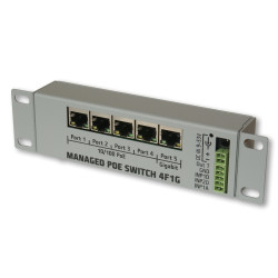 Tinycontrol 4F1G | Switch | PoE, 4x RJ45 100Mb/s, 1xRJ45...