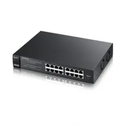 Switch Zyxel ES1100-16P, 16x RJ45 100Mb/s, 8x PoE, Non...
