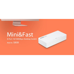 Totolink S808 Switch, 8x RJ45 100Mb/s, Masaüstü Kasa - Görsel 4