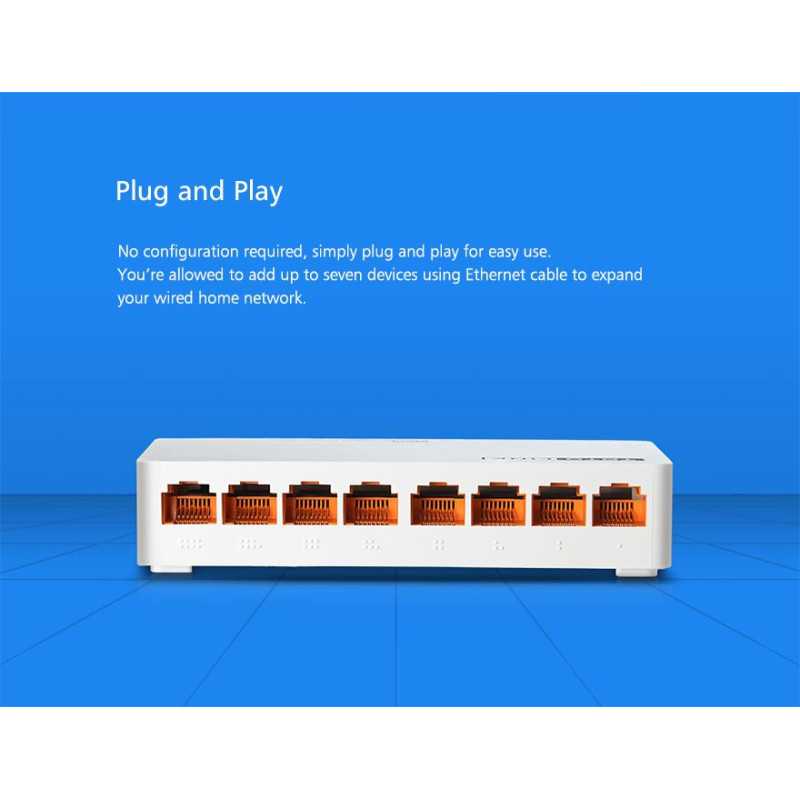 Totolink S808 | Switch | 8x RJ45 100Mb/s, Desktop - Immagine 7