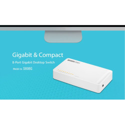 Totolink S808G Anahtar, 8x RJ45 1000Mb/s Gigabit, Masaüstü Kasa - Görsel 4