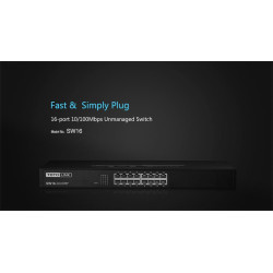 Totolink SW16 | Switch | 16x RJ45 100Mb/s, Rackmount, No gestionado - Imagen 5