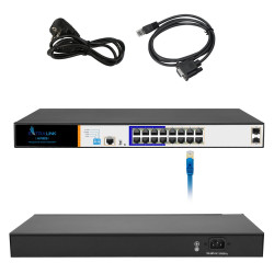 Extralink ARES | Switch PoE | 16x Gigabit PoE / PoE +, 2x...