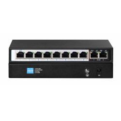 Extralink CERES PoE Anahtarı, 8x 100Mb/s PoE/PoE+, 2x RJ45 Uplink 100Mb/s, 96W - Görsel 3
