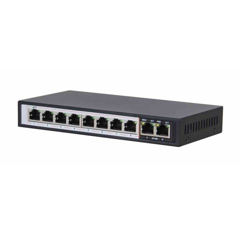 Extralink CERES | Switch PoE | 8x 100Mb/s PoE/PoE+, 2x RJ45 Uplink 100Mb/s, 96W - Imagem 4