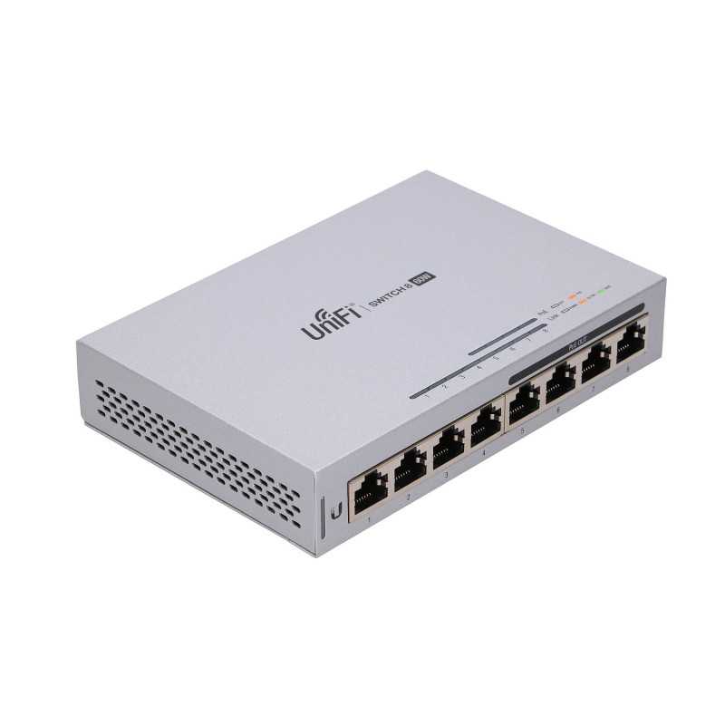 Ubiquiti US-8-60W-5 | Switch | UniFi, 8x RJ45 1000Mb/s, 4x PoE, 60W, 5-pack - Immagine 4