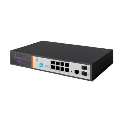 Коммутатор PoE Extralink VICTOR, 8x Gigabit PoE/PoE+, 2x SFP, 1x Консольный Порт, 150W, Управляемый - Изображение 4