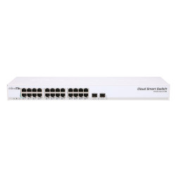 MikroTik CRS326-24G-2S+RM Anahtar, 24x RJ45 1000Mb/s, 2x...