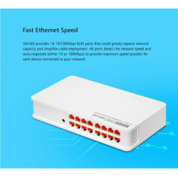 Totolink SW16D | Schalter | 16x RJ45 100Mb/s, Desktop, nicht verwaltet - Bild 7