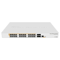 Коммутатор MikroTik CRS328-24P-4S+RM, 24x RJ45 1000Mb/s,...