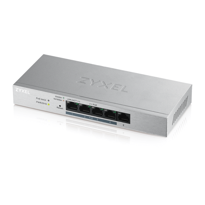 Zyxel GS1200-5HPV2 | Schalter | 5x RJ45 1000Mb/s, 4x PoE+, 60W - Bild 2