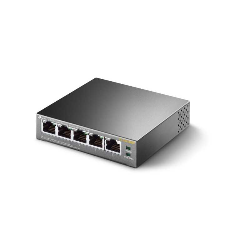 TP-Link TL-SG1005P | Přepínač | 5x RJ45 1000Mb/s, 4x PoE, Desktop - Obrázek 2